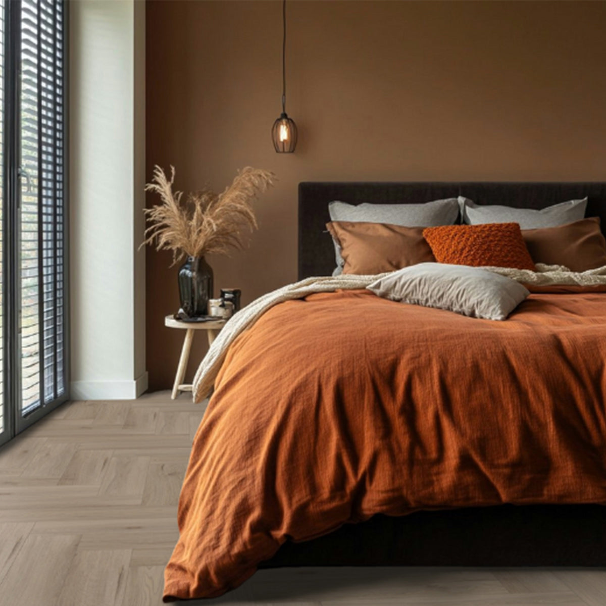 Hoomline Ambassador Dryback Visgraat Vancouver 65 - Plak PVC Vloer in Visgraat