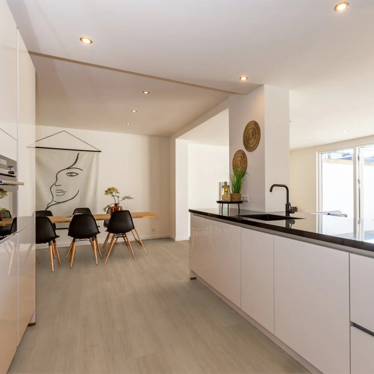 Hoomline Fusion Superior XL Gotham Oak Flax Dryback - Plak PVC Vloer in Rechte Plank