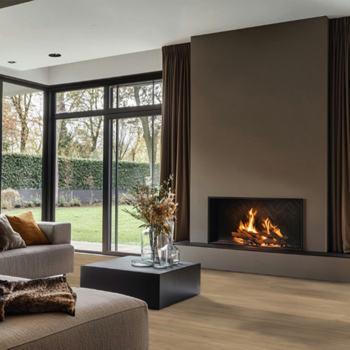 Hoomline Fusion Superior XL Gotham Oak Natural 107526 - Klik PVC Vloer in Rechte Plank