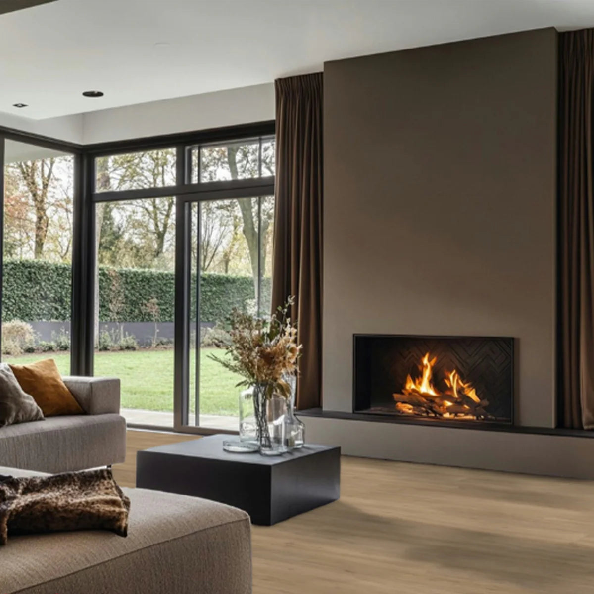 Hoomline Fusion Superior XL Gotham Oak Natural Dryback - Plak PVC Vloer in Rechte Plank