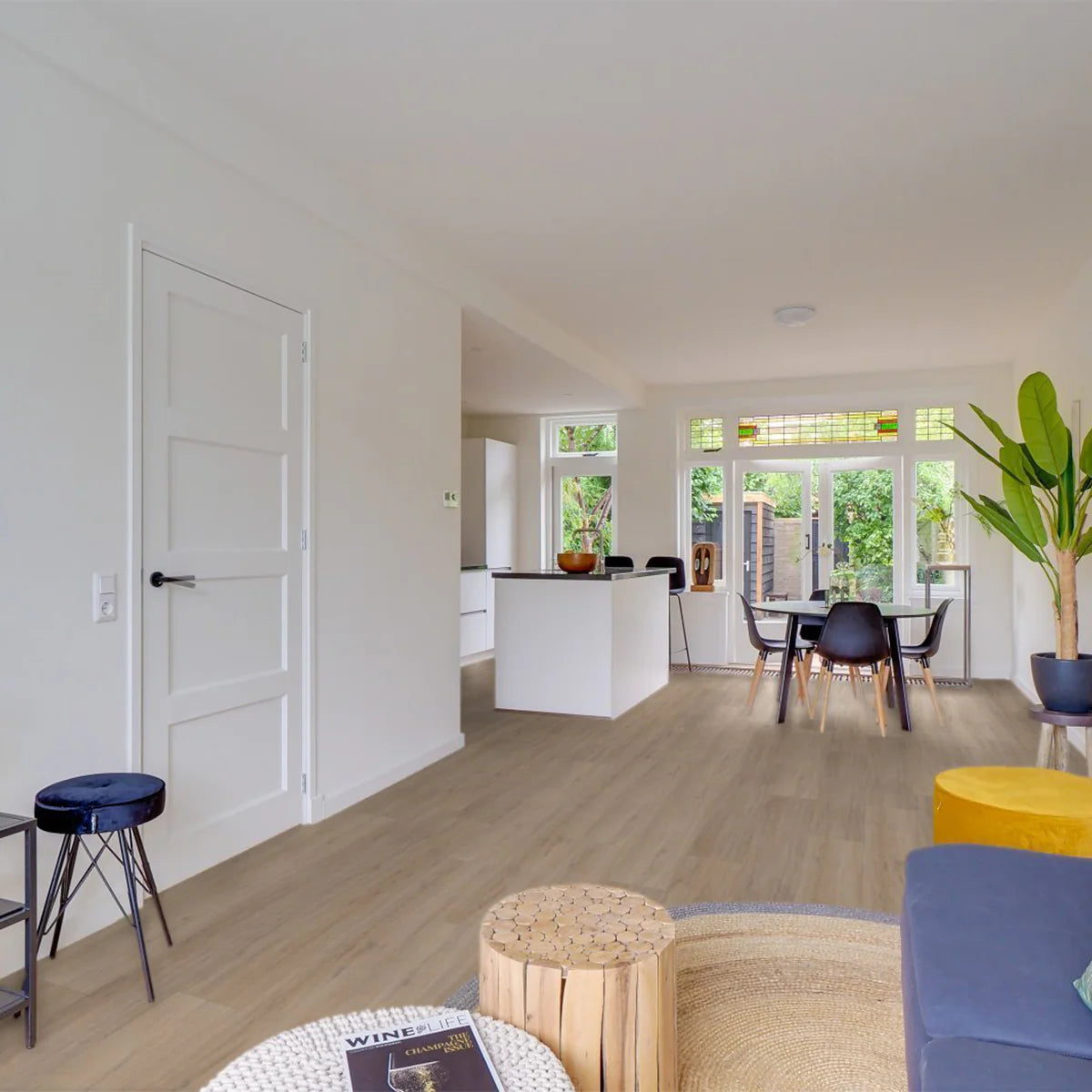 Hoomline Fusion Superior XL Gotham Oak Oiled Dryback - Plak PVC Vloer in Rechte Plank