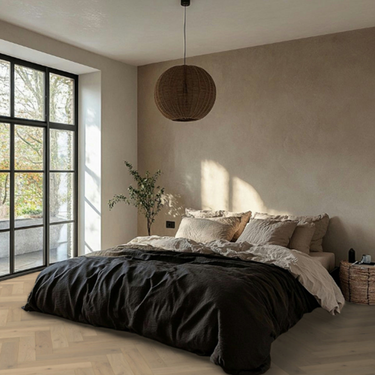 Hoomline Metropole Oslo Visgraat Wit Geolied - Visgraat Lamelparket