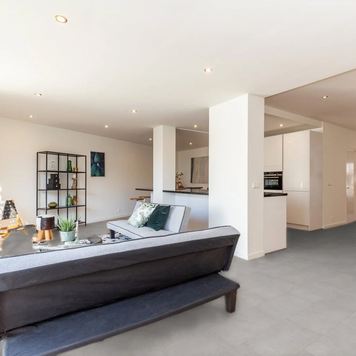 Hoomline Stilleven Thysiana Stone Click 46953 - Klik PVC Vloer in Tegellook