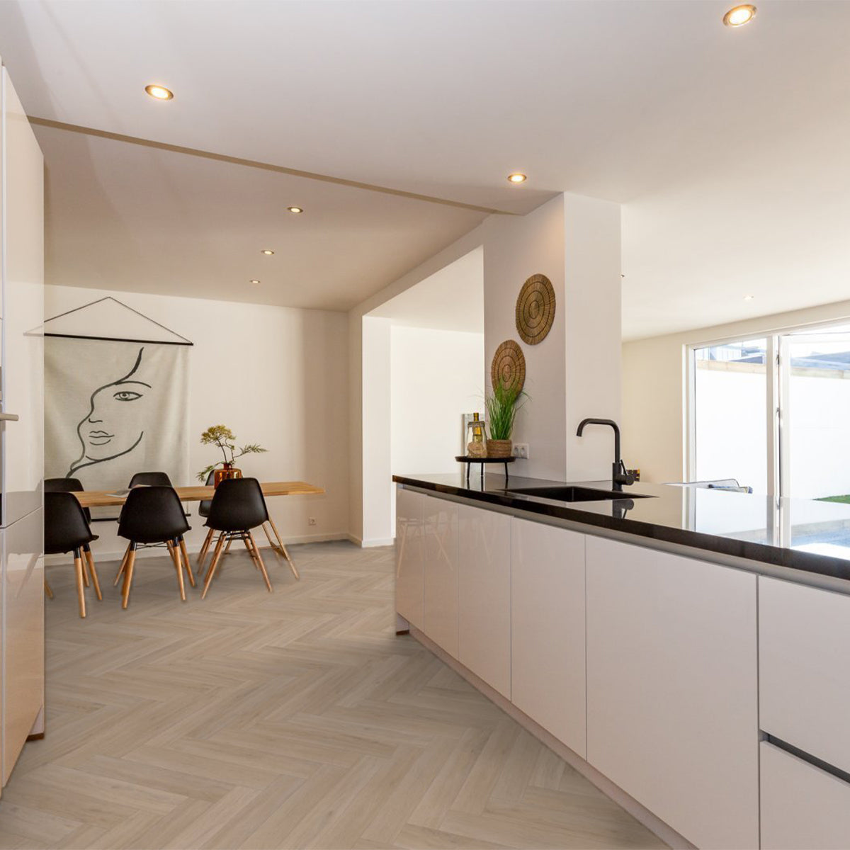 Hoomline Fusion Superior V4 Oak Oiled 1075137 - Click PVC Floor in Herringbone