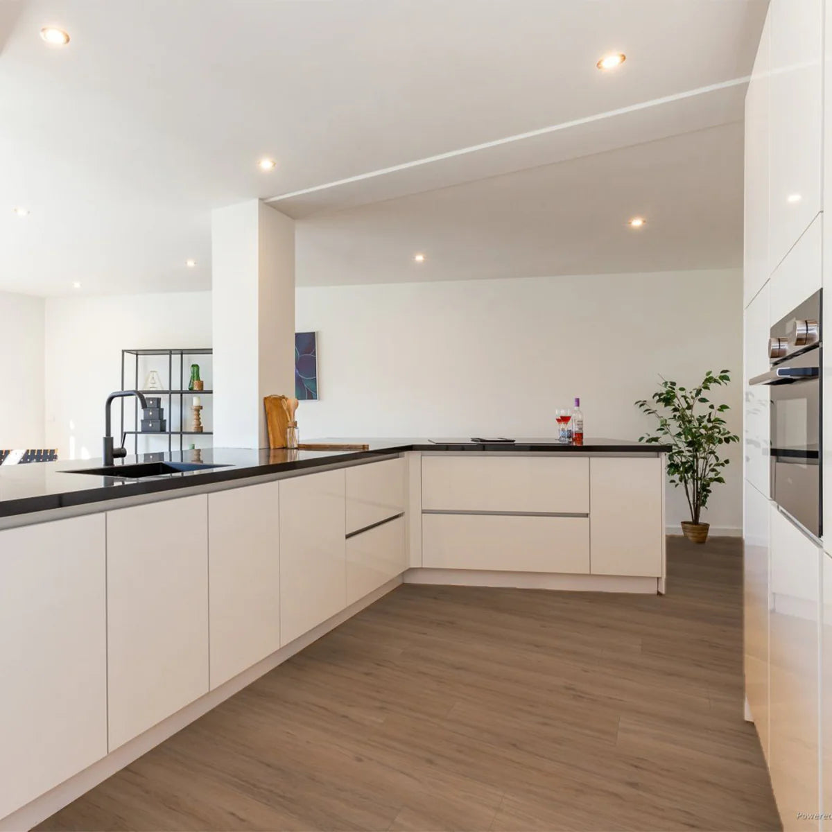 Hoomline Fusion Superior XL Gotham Oak Honey Dryback - Plak PVC Vloer in Rechte Plank