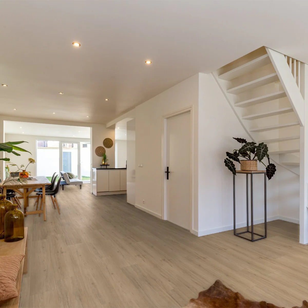 Hoomline Fusion Superior XL Gotham Oak Natural Dryback - Plak PVC Vloer in Rechte Plank
