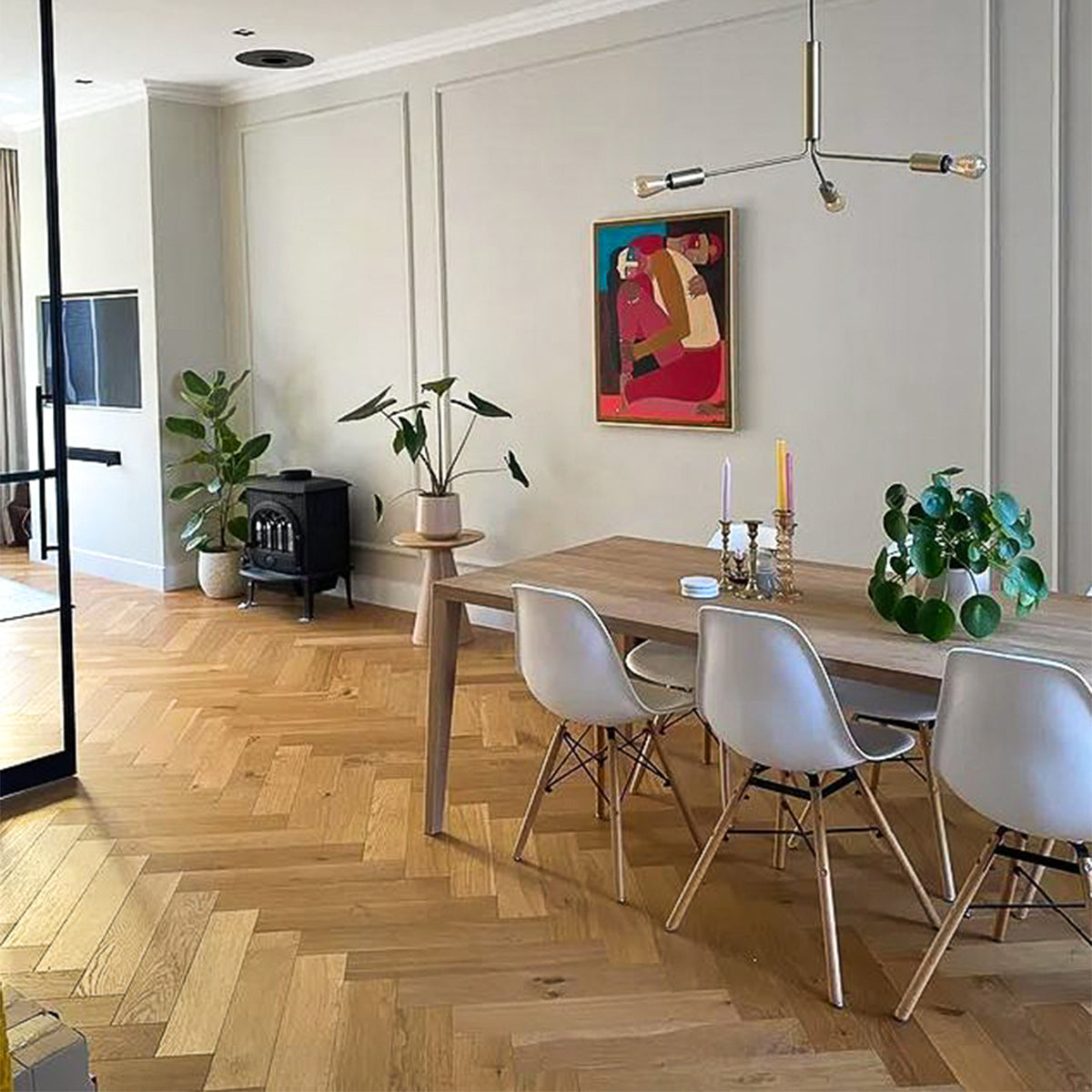 Hoomline Metropole Praag Visgraat Naturel Geolied - Visgraat Lamelparket